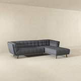 Kano Ash Gray Fabric RAF Chaise Sectional from Midinmod - Luna Furniture