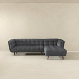 Kano Ash Gray Fabric RAF Chaise Sectional from Midinmod - Luna Furniture