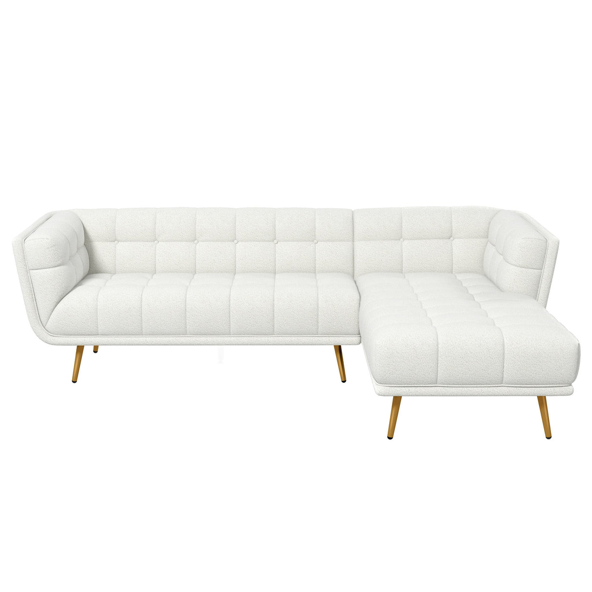 Kano Cream Boucle RAF Chaise Sectional from Midinmod - Luna Furniture