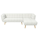 Kano Cream Boucle RAF Chaise Sectional from Midinmod - Luna Furniture