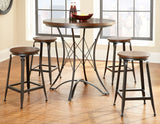 Adele 5-Piece Counter Dining Set(Table & 4 Stools) from Steve Silver - Luna Furniture