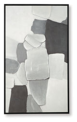 Adilson White/Gray/Black Wall Art from Ashley - Luna Furniture