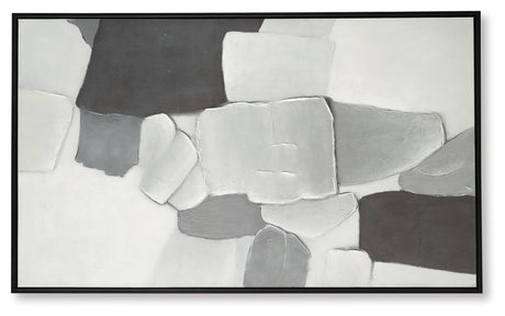 Adilson White/Gray/Black Wall Art from Ashley - Luna Furniture