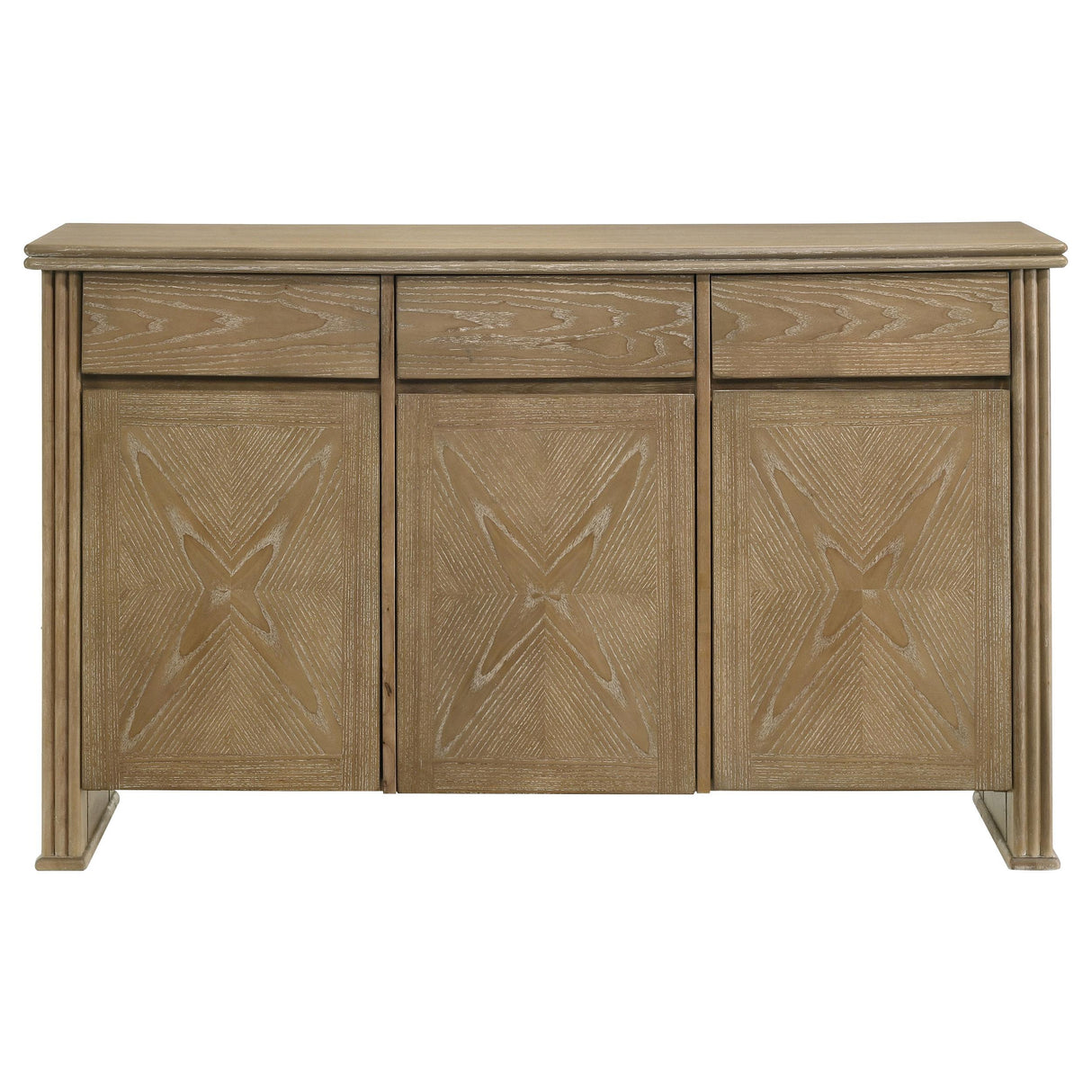 Adina Distressed Light Brown 2-Door Dining Sideboard Server from Coaster - Luna Furniture