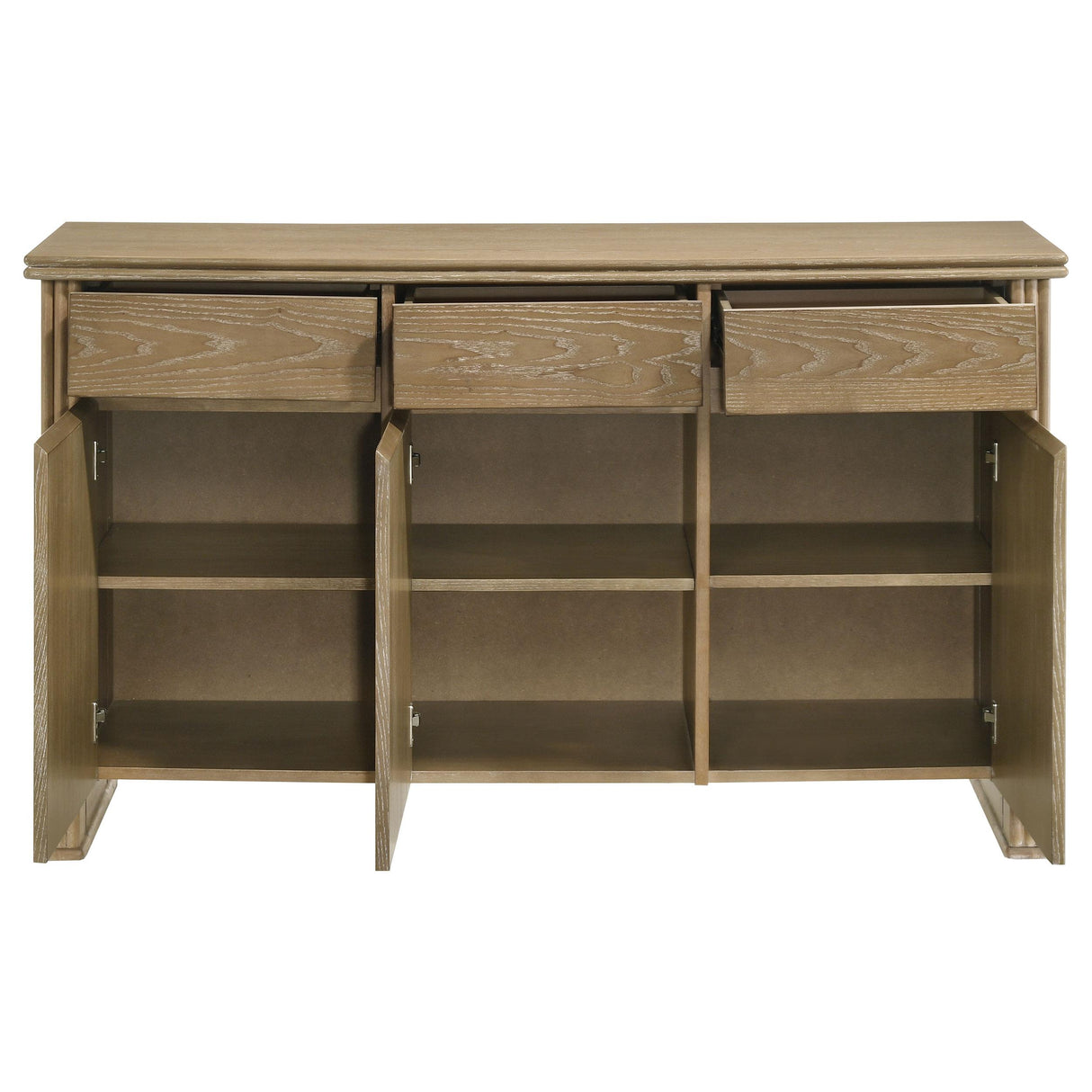 Adina Distressed Light Brown 2-Door Dining Sideboard Server from Coaster - Luna Furniture