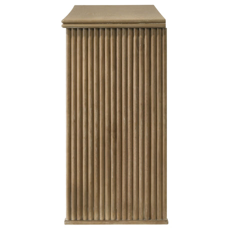 Adina Distressed Light Brown 2-Door Dining Sideboard Server from Coaster - Luna Furniture