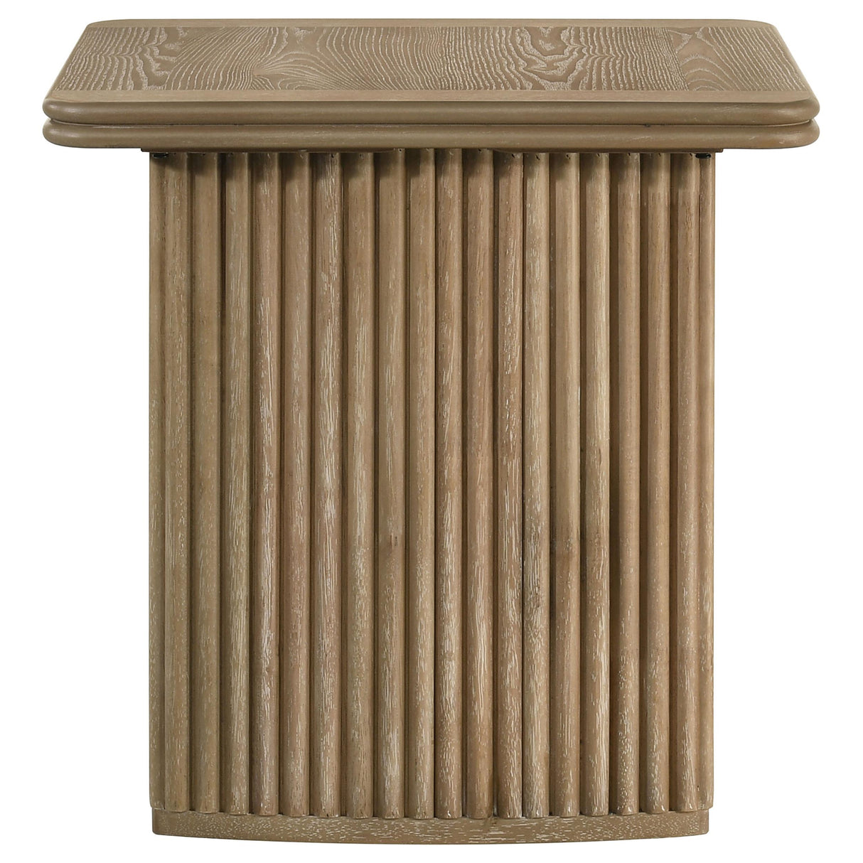 Adina Distressed Light Brown 2-Piece Wood Coffee Table Set from Coaster - Luna Furniture