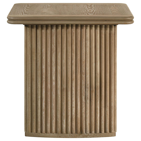 Adina Distressed Light Brown 3-Piece Wood Coffee Table Set from Coaster - Luna Furniture