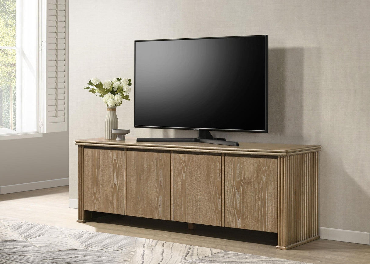Adina Distressed Light Brown 70-inch TV Stand Media Console from Coaster - Luna Furniture