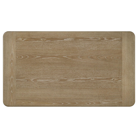 Adina Distressed Light Brown Rectangular Wood Coffee Table from Coaster - Luna Furniture