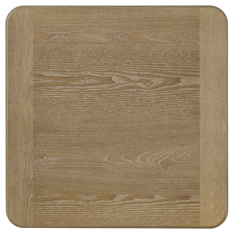 Adina Distressed Light Brown Square Wood Side End Table from Coaster - Luna Furniture