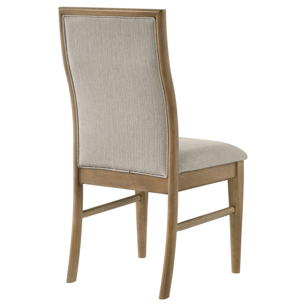 Adina Barley and Distressed Light Brown Upholstered Dining Side Chair, Set of 2 from Coaster - Luna Furniture
