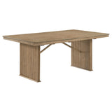 Adina Distressed Light Brown Wood Extendable Dining Table from Coaster - Luna Furniture