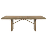 Adina Distressed Light Brown Wood Extendable Dining Table from Coaster - Luna Furniture