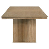 Adina Distressed Light Brown Wood Extendable Dining Table from Coaster - Luna Furniture