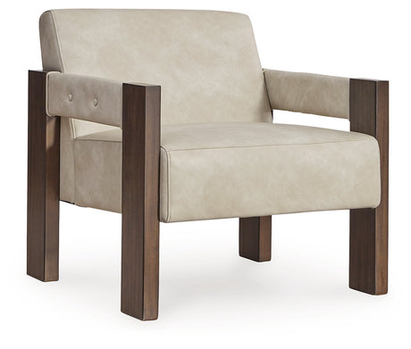 Adlanlock Bone Accent Chair from Ashley - Luna Furniture