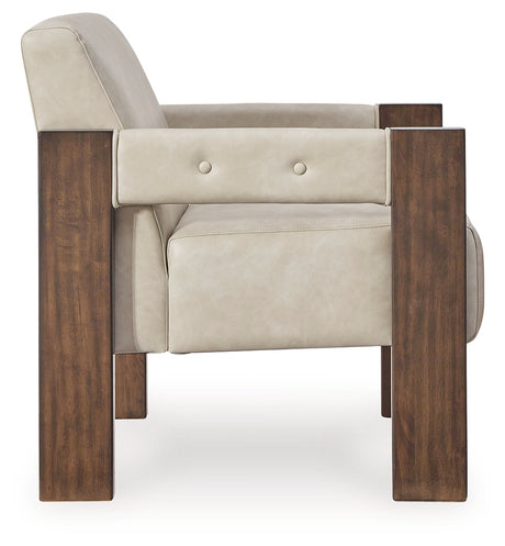 Adlanlock Bone Accent Chair from Ashley - Luna Furniture