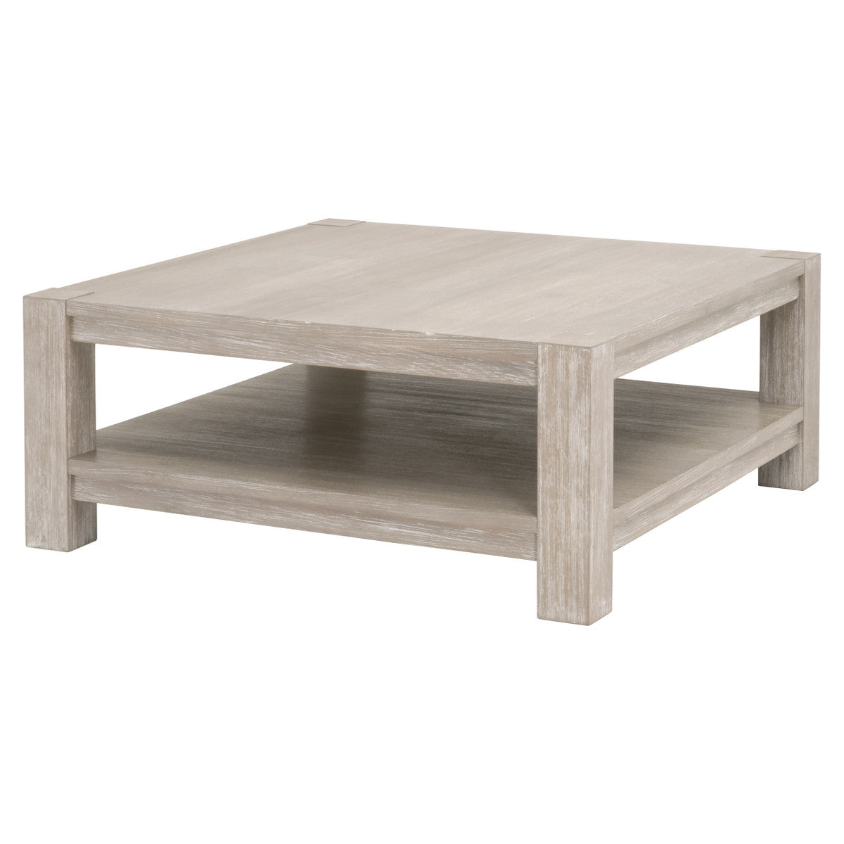 Adler Square Coffee Table in Natural Gray Acacia from Essentials For Living - Luna Furniture