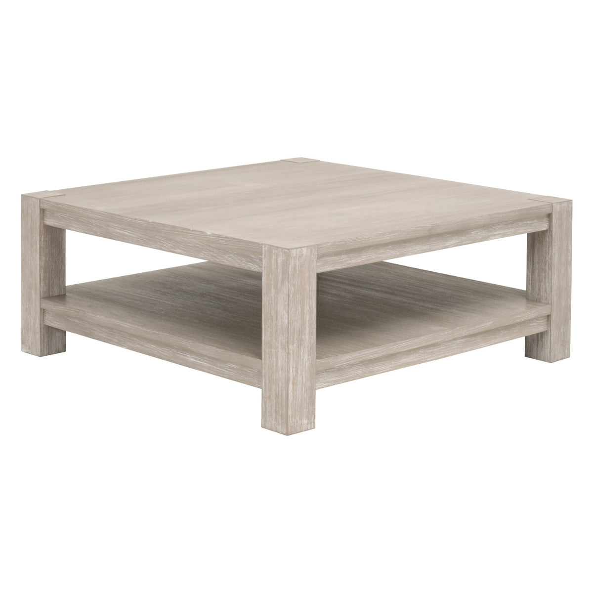 Adler Square Coffee Table in Natural Gray Acacia from Essentials For Living - Luna Furniture