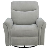 Adler Ivory Upholstered Power Swivel Glider Recliner from Coaster - Luna Furniture