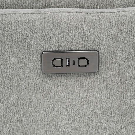 Adler Ivory Upholstered Power Swivel Glider Recliner from Coaster - Luna Furniture