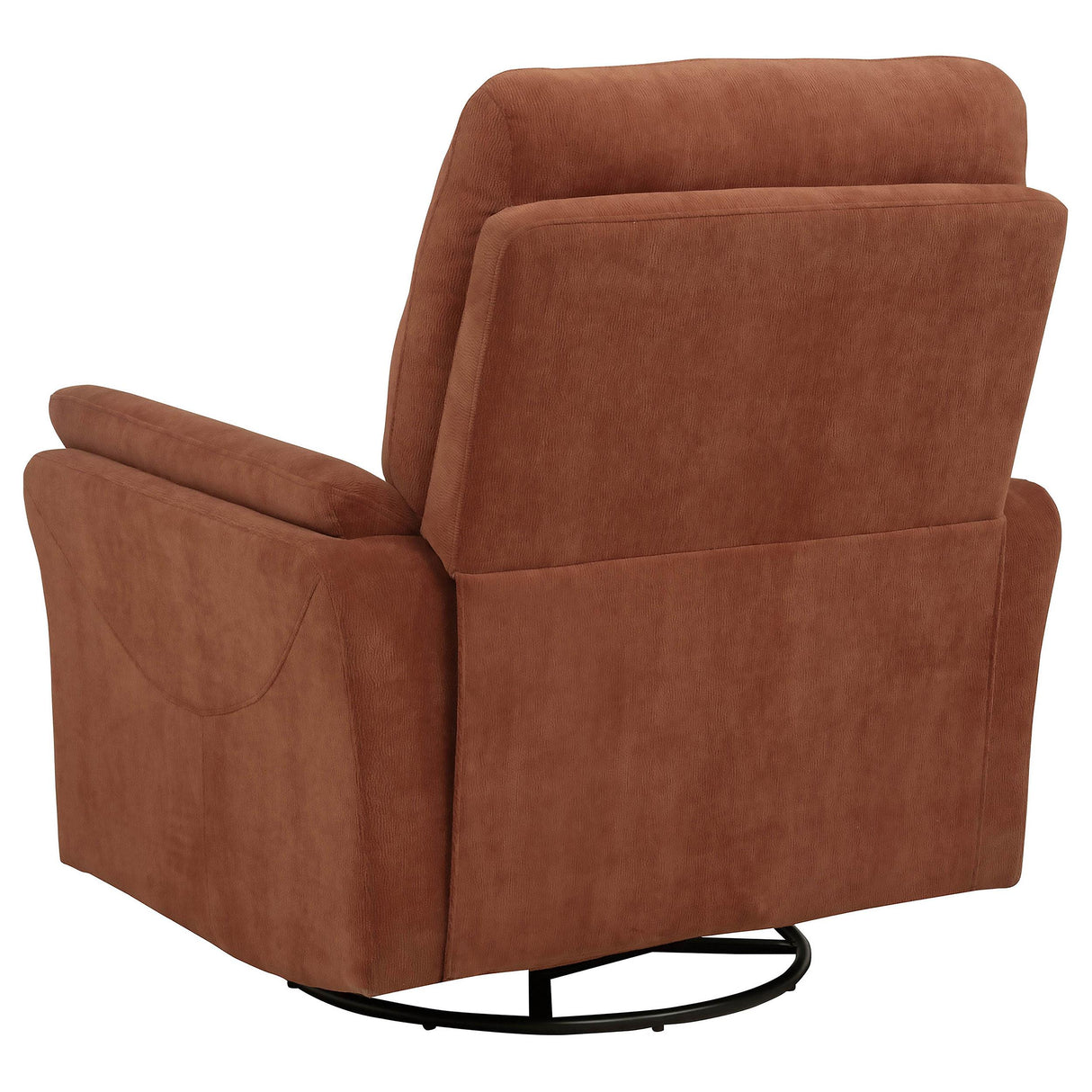 Adler Rust Upholstered Power Swivel Glider Recliner from Coaster - Luna Furniture