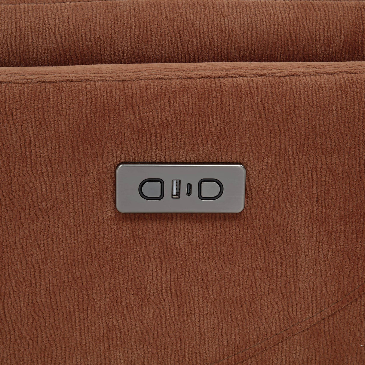 Adler Rust Upholstered Power Swivel Glider Recliner from Coaster - Luna Furniture