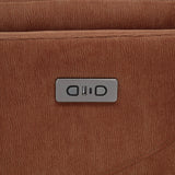 Adler Rust Upholstered Power Swivel Glider Recliner from Coaster - Luna Furniture