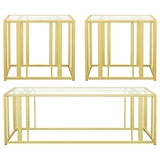 Adri 3-piece Coffee and End Table Set Black Nickel from Coaster - Luna Furniture