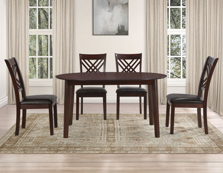 Adrian Espresso Oval Dining Room Set from Steve Silver - Luna Furniture