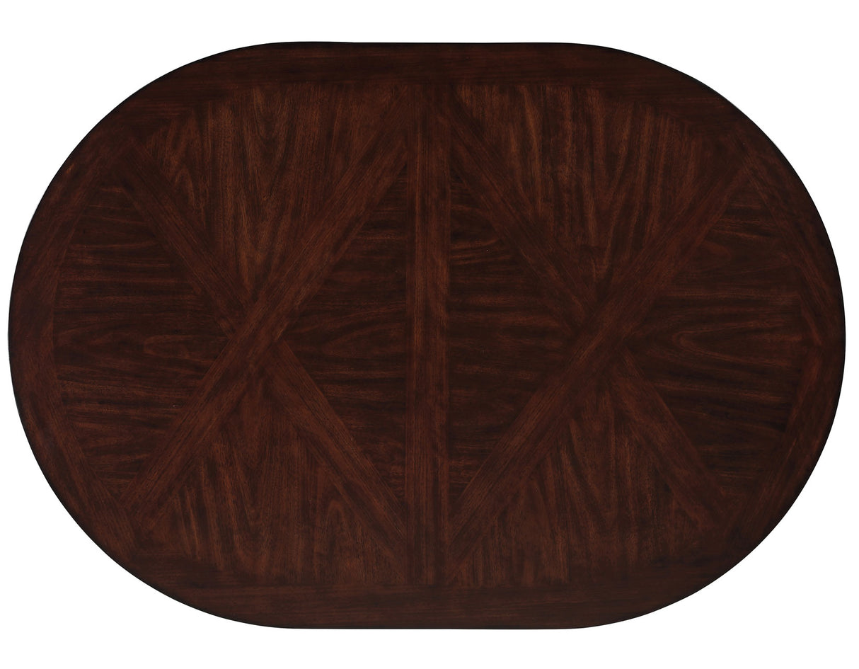 Adrian Espresso 60″ Oval Dining Table from Steve Silver - Luna Furniture