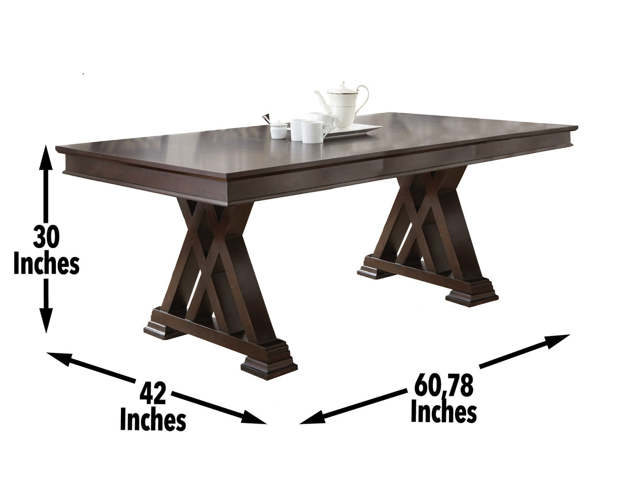 Adrian Espresso Dining Table from Steve Silver - Luna Furniture