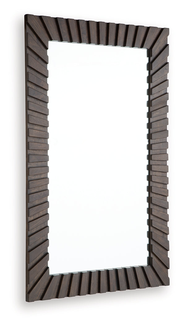 Advin Dark Brown Accent Mirror from Ashley - Luna Furniture