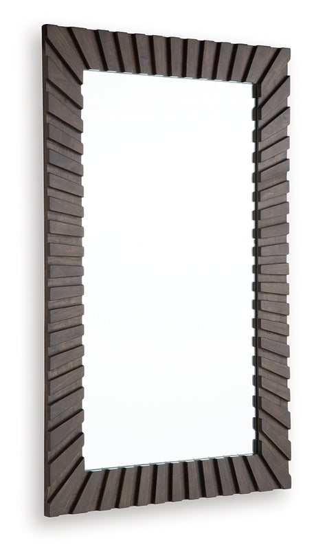Advin Dark Brown Accent Mirror from Ashley - Luna Furniture