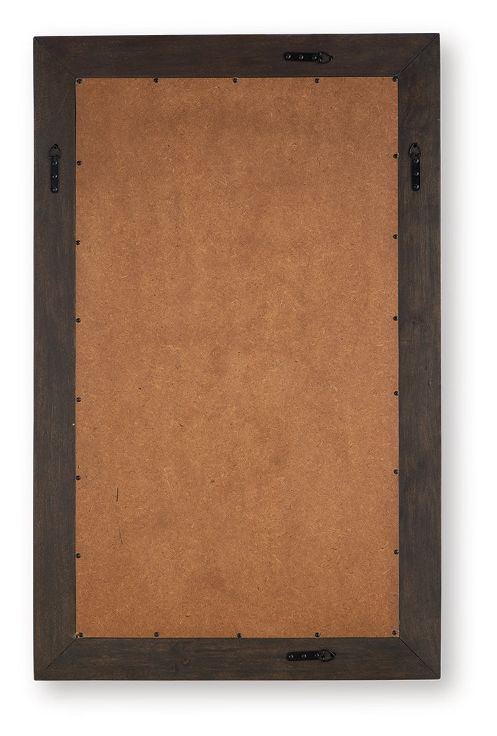 Advin Dark Brown Accent Mirror from Ashley - Luna Furniture