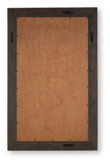 Advin Dark Brown Accent Mirror from Ashley - Luna Furniture