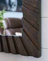 Advin Dark Brown Accent Mirror from Ashley - Luna Furniture
