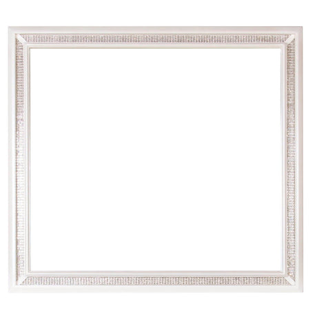 Cassie Illuminating Glam Mirror, Shimmering Pearl Finish (Mirror Only) from Steve Silver - Luna Furniture