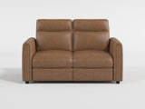 Equinox Brown Power Double Reclining Loveseat with Rounded Track Arms from Homelegance - Luna Furniture