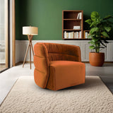 Walden Burnt Orange Velvet Swivel Chair from Ashcroft Furniture - Luna Furniture