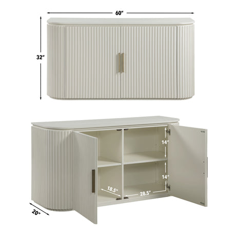Colvin Server, White from Steve Silver - Luna Furniture