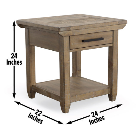 Riverdale Driftwood End Table from Steve Silver - Luna Furniture