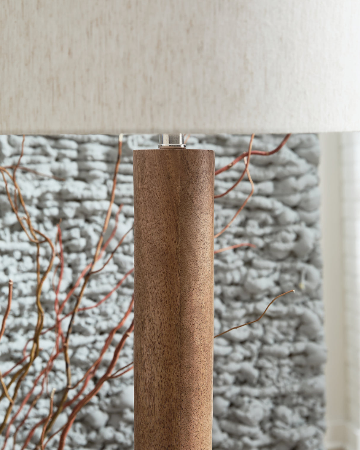 Ailsa Natural Brown Floor Lamp from Ashley - Luna Furniture