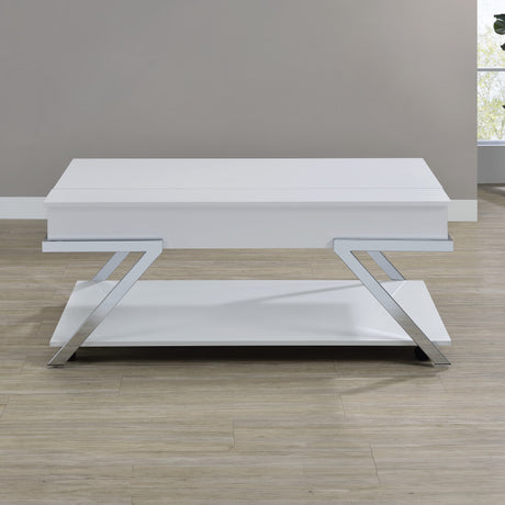 Zena Lift-Top Cocktail Table with Casters from Steve Silver - Luna Furniture