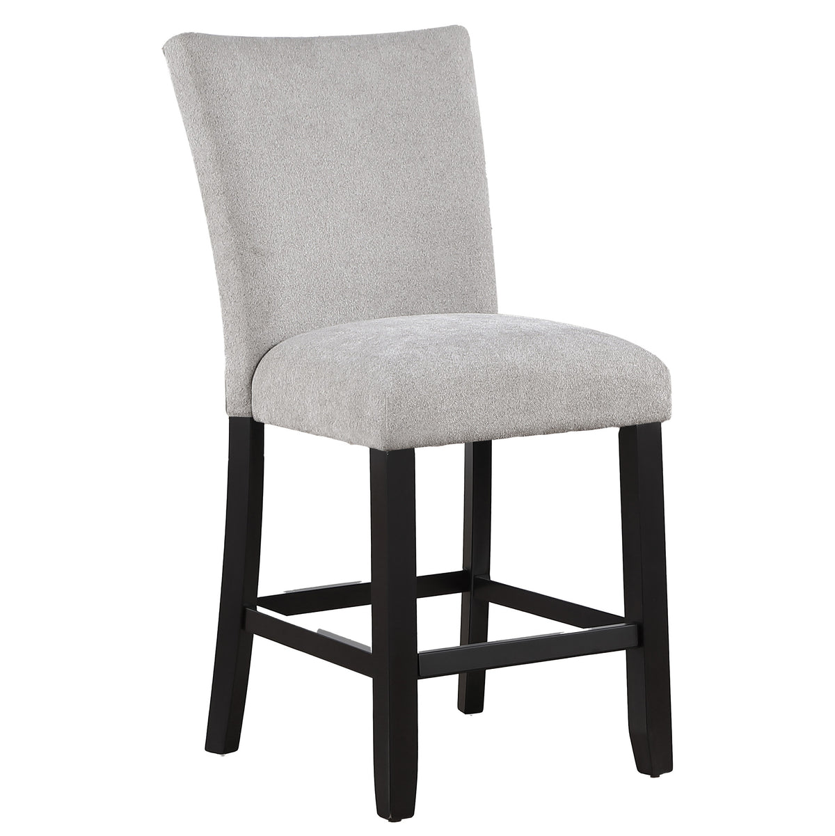 Artemis Gray/Black 5-Piece 54x54" Gray Marble Counter Set with Gray Chenille Chairs from Steve Silver - Luna Furniture