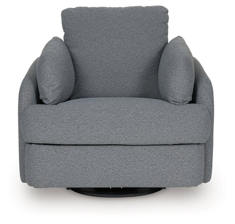 Alainmont Salt and Pepper Swivel Power Recliner from Ashley - Luna Furniture