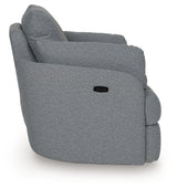 Alainmont Salt and Pepper Swivel Power Recliner from Ashley - Luna Furniture