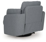 Alainmont Salt and Pepper Swivel Power Recliner from Ashley - Luna Furniture
