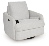 Alainmont Stone Swivel Power Recliner from Ashley - Luna Furniture