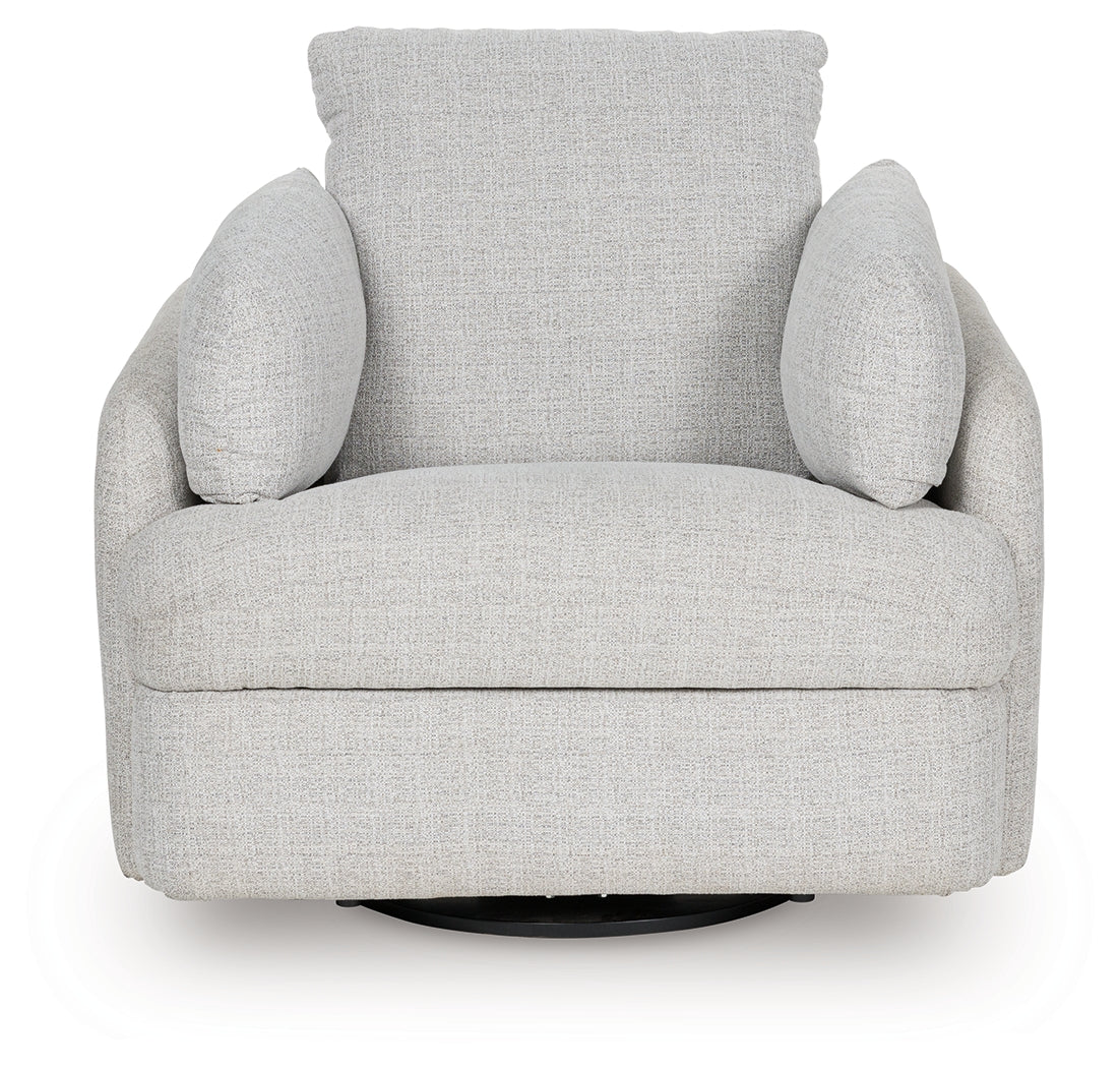 Alainmont Stone Swivel Power Recliner from Ashley - Luna Furniture